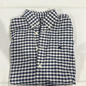 Navy Blue and white Brooks Brothers button up shirt